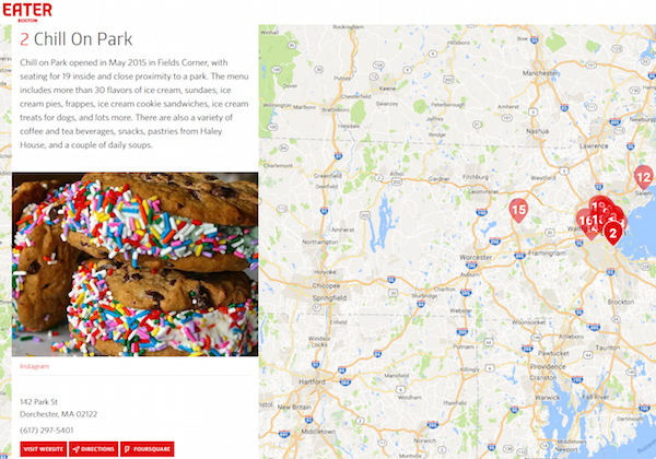 Chill on park Rank's 2 on Eater Boston Best New Ice Cream List