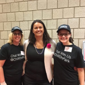 Photo of women smiling for the camera at the Dorchester Chili Cook-off 2016