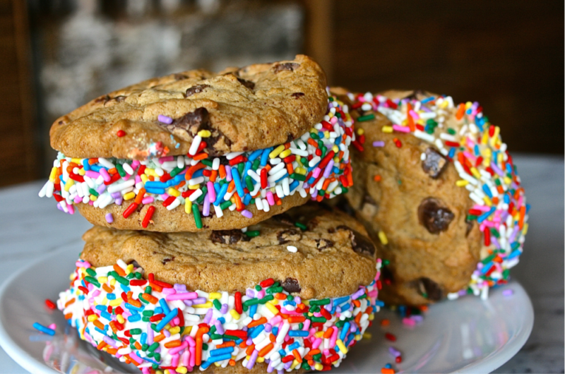 Ice Cream Sandwich with Sprinkles